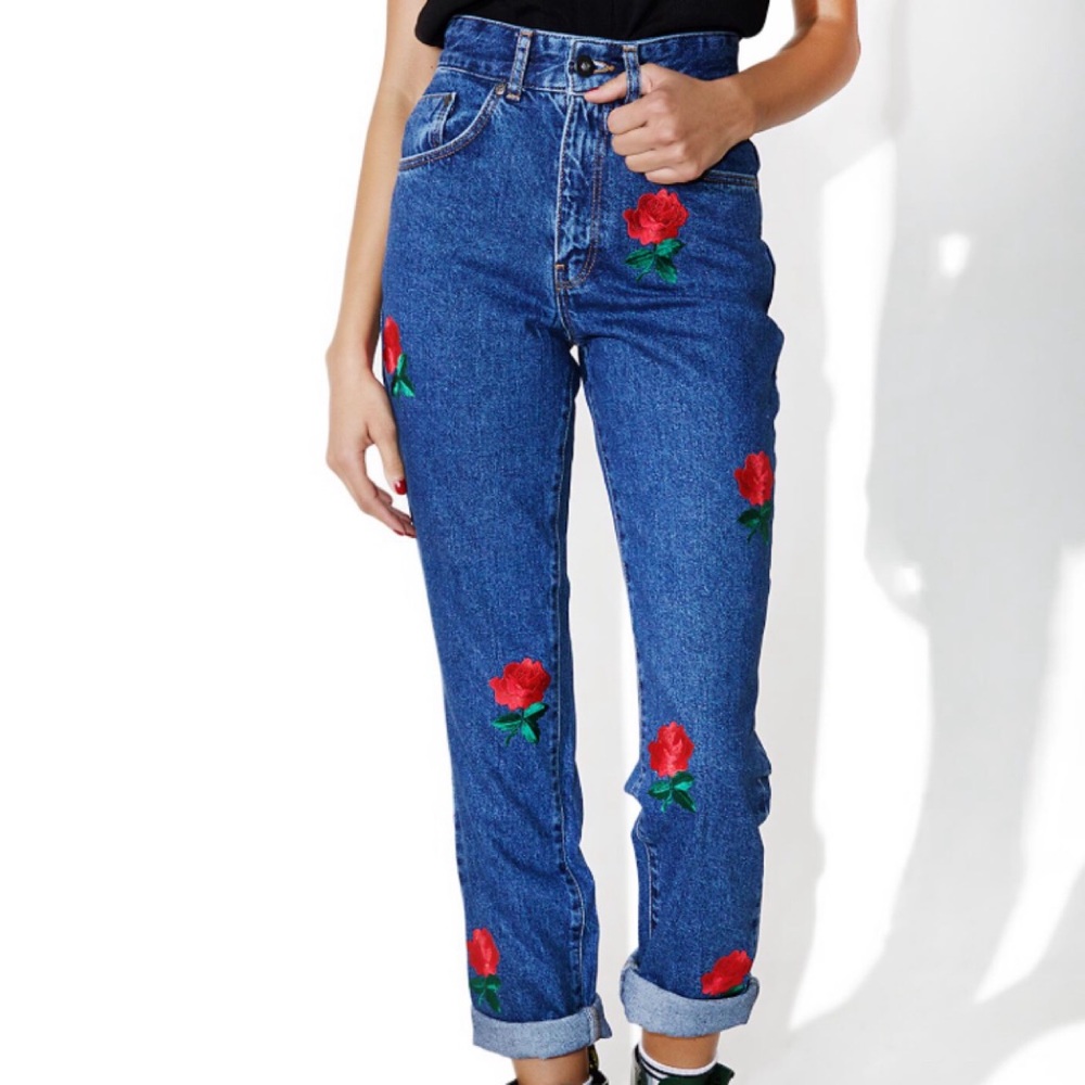 The ragged priest rose jeans